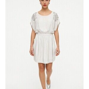 Express Women’s Mini Dress Size M Beige Embellished